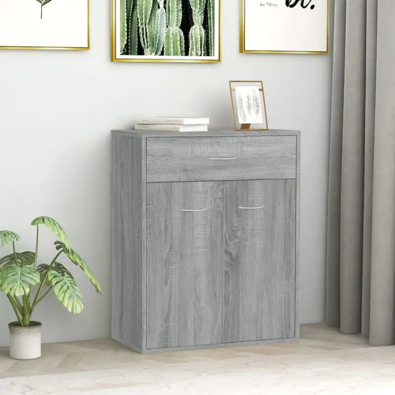 Dressoirs met bewerkt hout voor een minimalistische uitstraling - Grijs sonoma / 1 - Dressoirs & buffetkasten