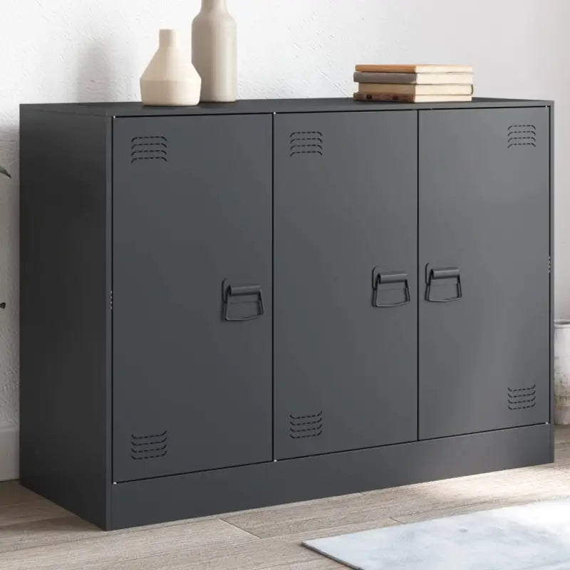 Dressoirs met koudgewalst staal voor een trendy en stevige uitstraling - Antraciet / 1 - Dressoirs & buffetkasten