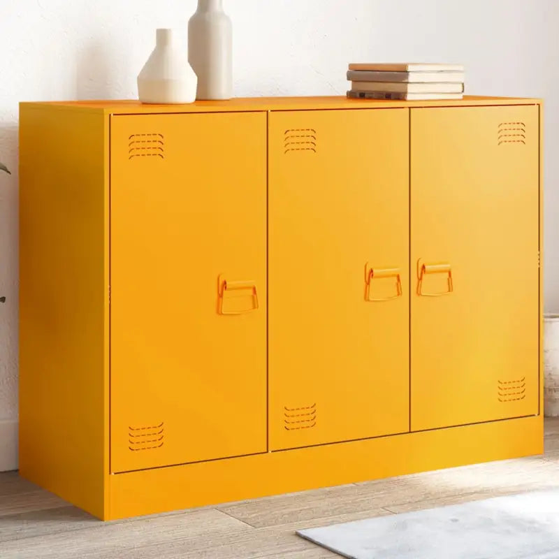 Dressoirs met koudgewalst staal voor een trendy en stevige uitstraling - Mosterdgeel / 1 - Dressoirs & buffetkasten