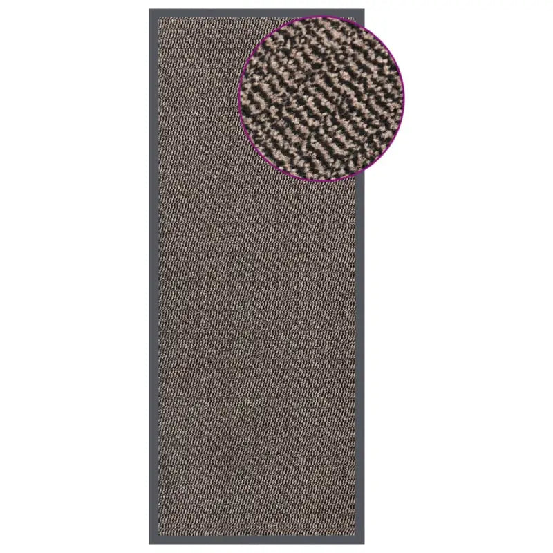 Droogloopmat voor schoenen met anti-slip en schimmelbestendige stof - Donkerbruin / 60 x 150 cm / 1 - Deurmatten