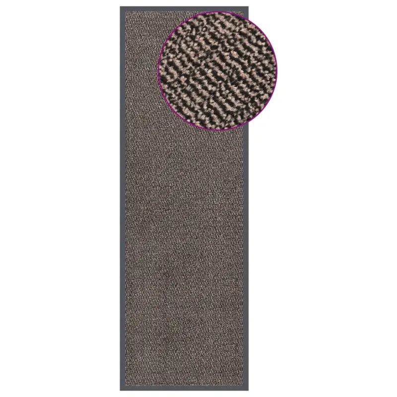 Droogloopmat voor schoenen met anti-slip en schimmelbestendige stof - Donkerbruin / 60 x 180 cm / 1 - Deurmatten