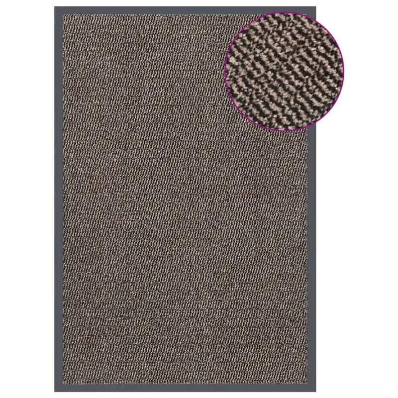 Droogloopmat voor schoenen met anti-slip en schimmelbestendige stof - Donkerbruin / 80 x 120 cm / 1 - Deurmatten