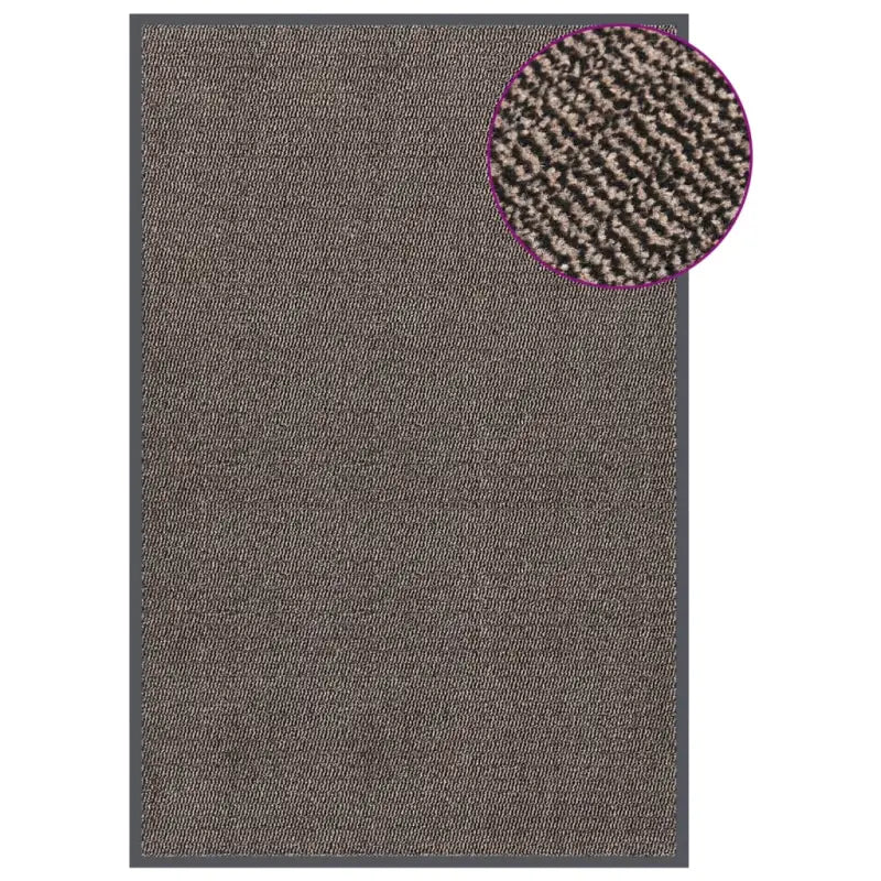 Droogloopmat voor schoenen met anti-slip en schimmelbestendige stof - Donkerbruin / 120 x 180 cm / 1 - Deurmatten