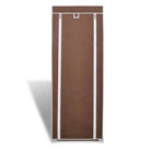 Dubbel 8-laags schoenenrek voor overzicht en organisatie - Bruin / 57 x 29 x 162 cm / 1 - Schoenenrekken