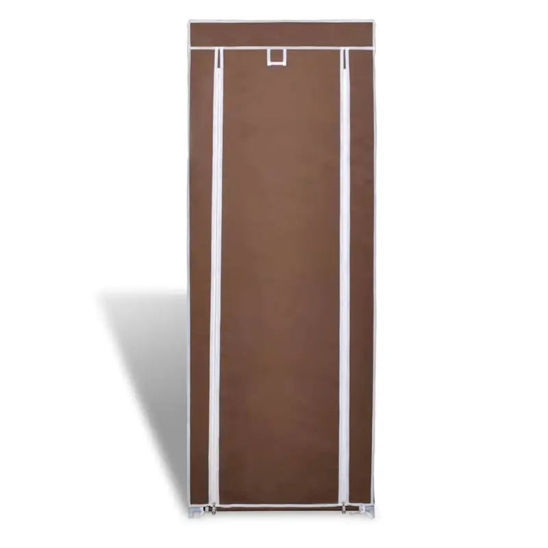 Dubbel 8-laags schoenenrek voor overzicht en organisatie - Bruin / 57 x 29 x 162 cm / 1 - Schoenenrekken