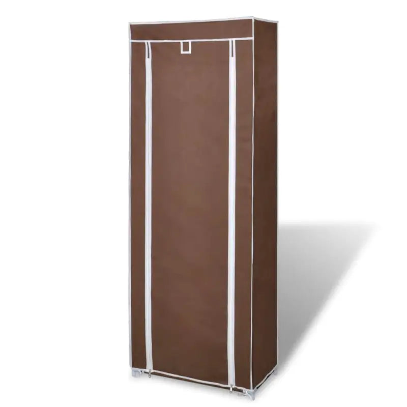 Dubbel 8-laags schoenenrek voor overzicht en organisatie - Bruin / 57 x 29 x 162 cm / 1 - Schoenenrekken
