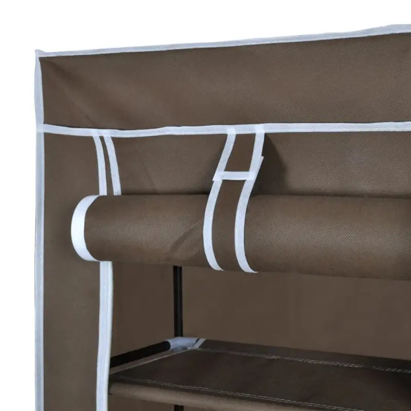Dubbel 8-laags schoenenrek voor overzicht en organisatie - Bruin / 57 x 29 x 162 cm / 1 - Schoenenrekken