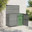 Dubbele Tuincontainerberging voor vuilnisbakken en opbergruimte - Antraciet / 1 - Tuinhuizen