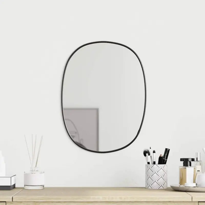 Duidelijke weerspiegeling wandspiegel met minimalistisch ontwerp - Zwart / 30 x 25 cm / 1 - Spiegels