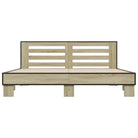 Duurzaam bedframe met bewerkt hout en multiplex lattenbodem - Bedden & bedframes