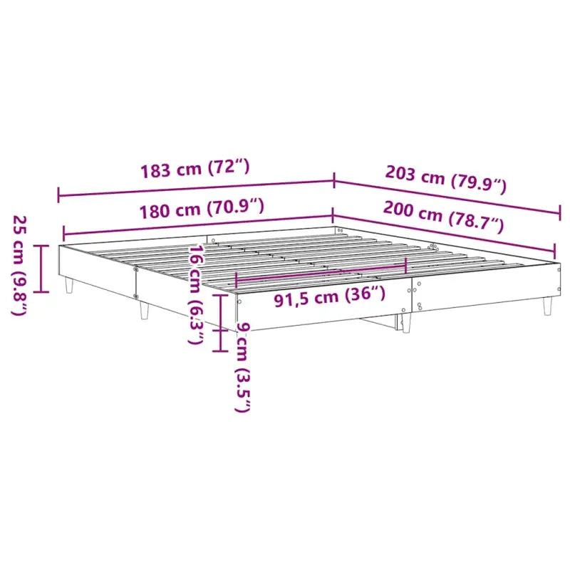 Duurzaam bedframe met multiplex lattenbodem voor een goede nachtrust - Bedden & bedframes