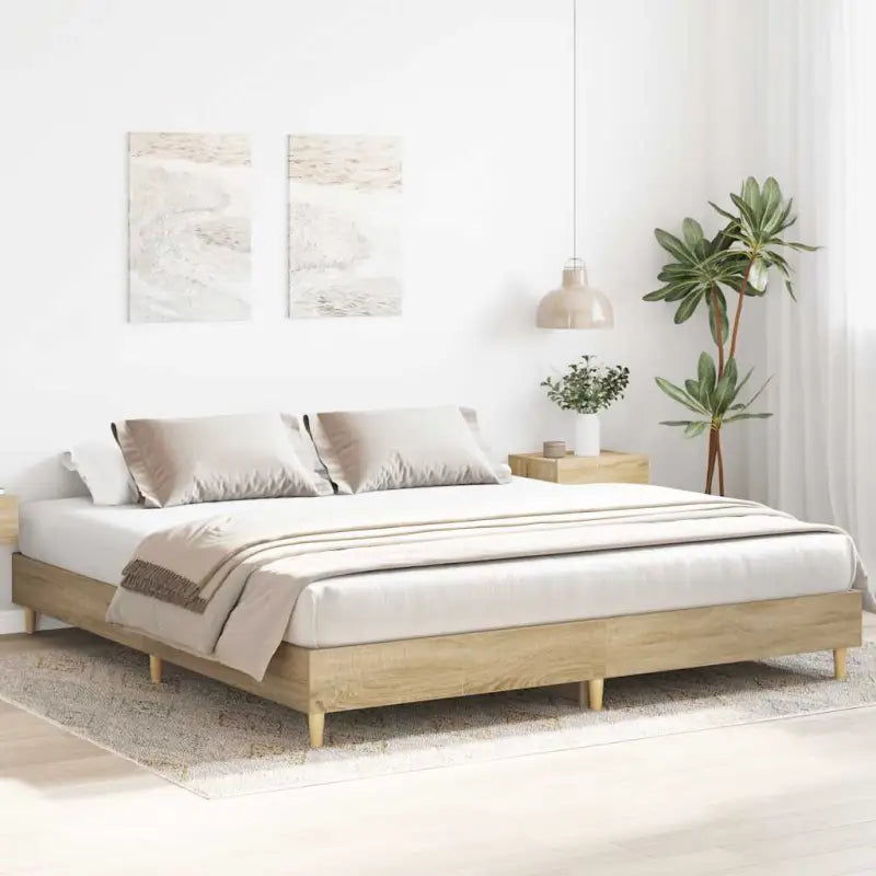 Duurzaam bedframe met multiplex lattenbodem voor een goede nachtrust - Bedden & bedframes