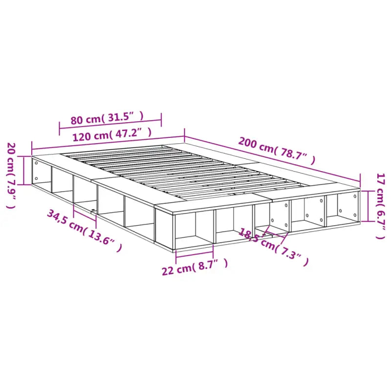 Duurzaam bedframe van bewerkt hout voor een comfortabele slaapkamer - Bedden & bedframes