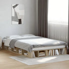 Duurzaam bedframe van bewerkt hout voor een comfortabele slaapkamer - Sonoma eiken / 140 x 190 cm - Bedden & bedframes