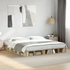 Duurzaam bedframe van bewerkt hout voor een comfortabele slaapkamer - Sonoma eiken / 180 x 200 cm - Bedden & bedframes