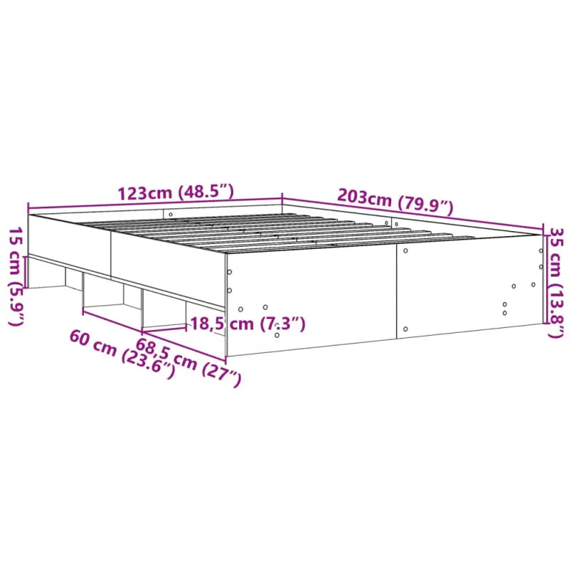 Duurzaam bedframe van bewerkt hout voor een goede nachtrust - Bedden & bedframes
