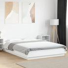 Duurzaam bedframe van bewerkt hout voor een goede nachtrust - Wit / 135 x 190 cm - Bedden & bedframes