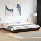 Duurzaam bedframe van bewerkt hout voor een goede nachtrust - Zwart / 200 x 200 cm - Bedden & bedframes