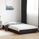 Duurzaam bedframe van bewerkt hout voor een goede nachtrust - Zwart / 75 x 190 cm - Bedden & bedframes