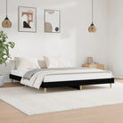Duurzaam bewerkt hout bedframe met multiplex lattenbodem voor rust - Zwart / 180 x 200 cm - Bedden & bedframes