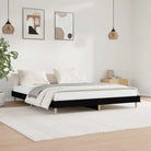 Duurzaam bewerkt hout bedframe met multiplex lattenbodem voor rust - Zwart / 120 x 200 cm - Bedden & bedframes