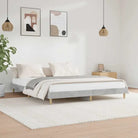 Duurzaam bewerkt hout bedframe met multiplex lattenbodem voor rust - Betongrijs / 120 x 200 cm - Bedden & bedframes