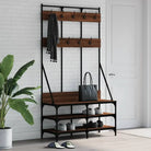 Duurzaam houten kledingrek voor een opgeruimde kast - bruin eikenkleur / 1 - Kledingrekken & kastinrichting
