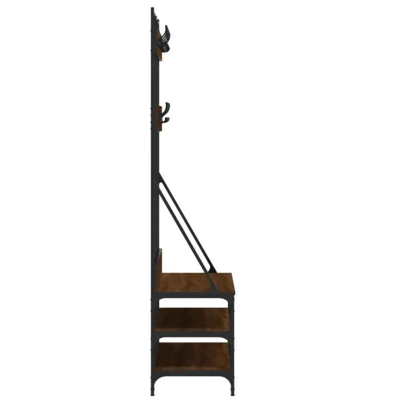 Duurzaam houten kledingrek voor een opgeruimde kast - bruin eikenkleur / 1 - Kledingrekken & kastinrichting