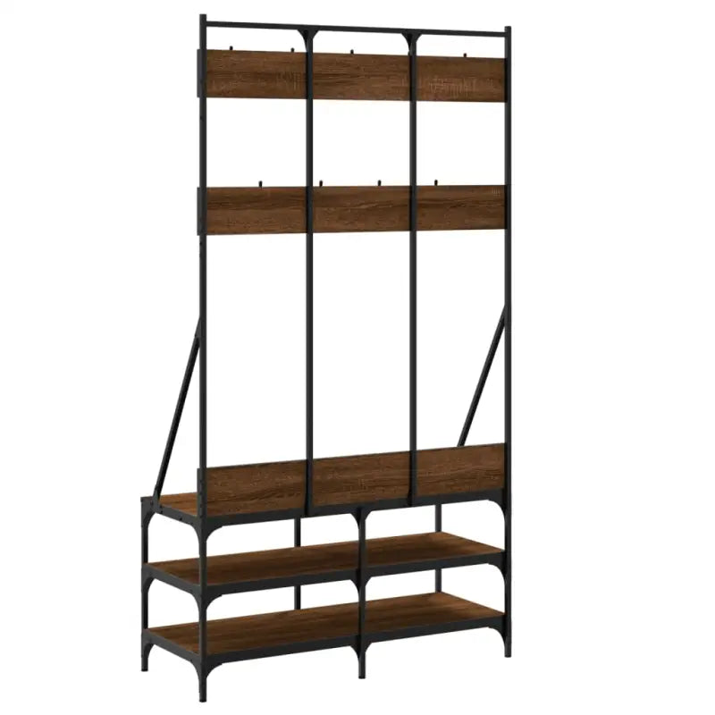 Duurzaam houten kledingrek voor een opgeruimde kast - bruin eikenkleur / 1 - Kledingrekken & kastinrichting