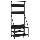 Duurzaam houten kledingrek voor opgeruimde kast en gemakkelijke outfitkeuze - Zwart / 1 - Kledingrekken & kastinrichting