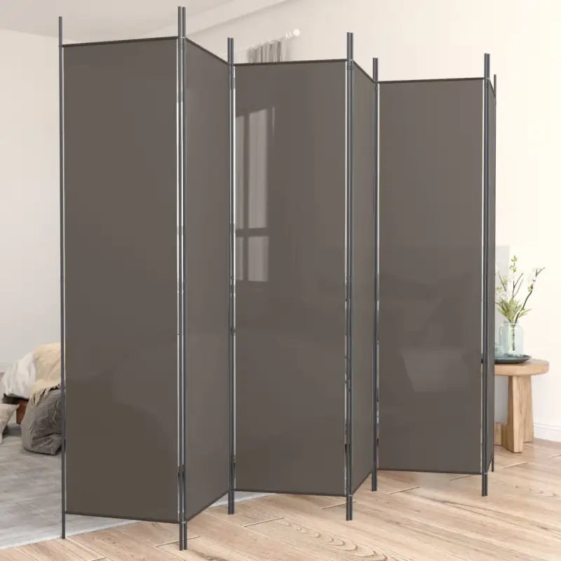 Duurzaam kamerscherm voor het verdelen van ruimtes en privacy - Antraciet / 300 x 220 cm / 6 - Kamerschermen