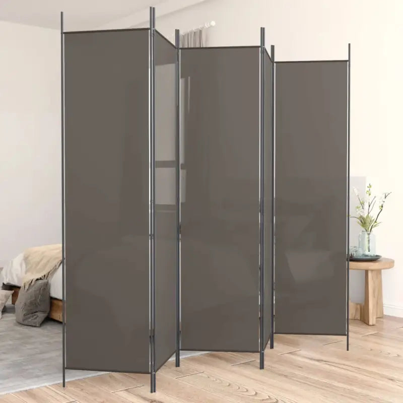 Duurzaam kamerscherm voor het verdelen van ruimtes en privacy - Antraciet / 250 x 220 cm / 5 - Kamerschermen