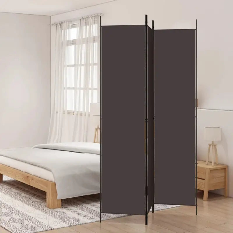 Duurzaam kamerscherm voor het verdelen van ruimtes en privacy - Bruin / 150 x 220 cm / 3 - Kamerschermen