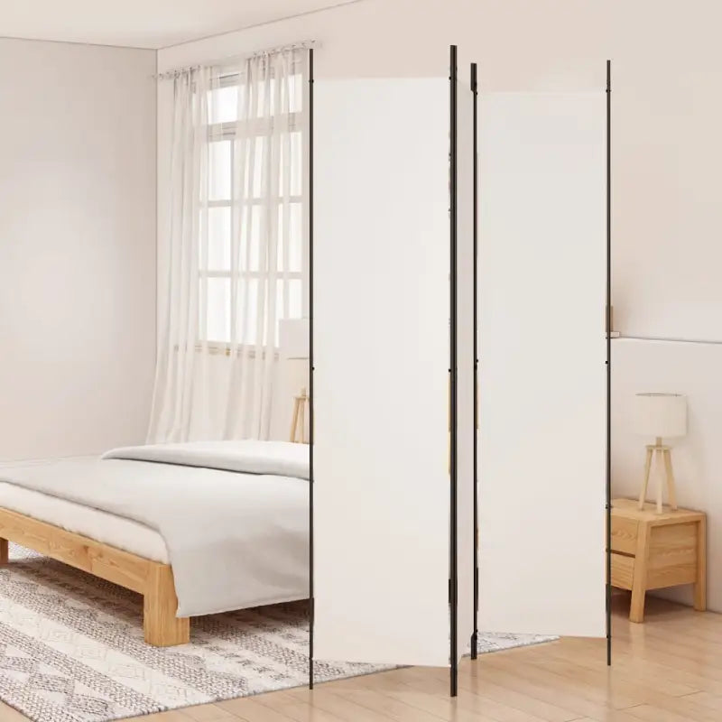 Duurzaam kamerscherm voor het verdelen van ruimtes en privacy - Wit / 150 x 220 cm / 3 - Kamerschermen