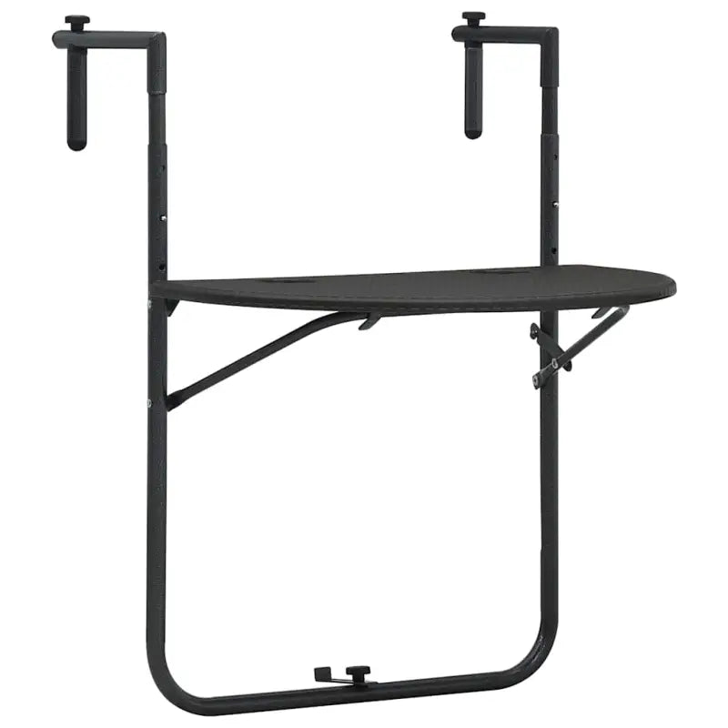 Duurzaam kunststof hangende balkon tafel voor drank en tuinspullen - Bruin / 1 - Tuintafels