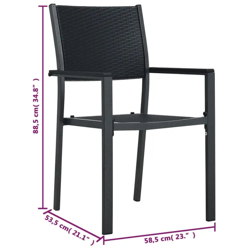 Duurzaam kunststof tuinstoelen met levering bevat voor tuin en terras - Tuinstoelen