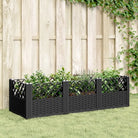 Duurzame bloempotten en plantenbakken voor je tuin of keukenruimte - Zwart / 123,5 x 43,5 x 43,5 cm / 1 - Bloempotten &