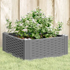 Duurzame bloempotten en plantenbakken voor je tuin of keukenruimte - Lichtgrijs / 42,5 x 42,5 x 28,5 cm / 1