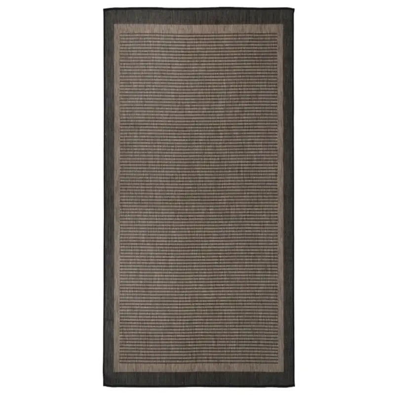 Duurzame buitenvloerkleden voor een beschermendemat in je tuin - Donkerbruin / 100 x 200 cm - Vloerkleden