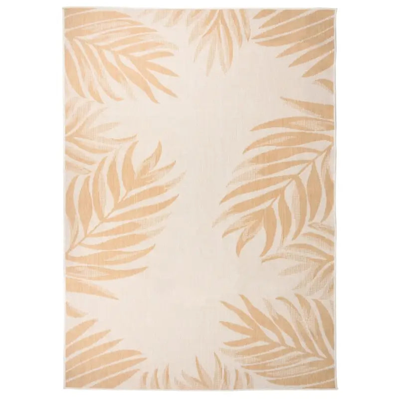 Duurzame buitenvloerkleden voor een beschermendemat in je tuin - Bladpatroon / 120 x 170 cm - Vloerkleden