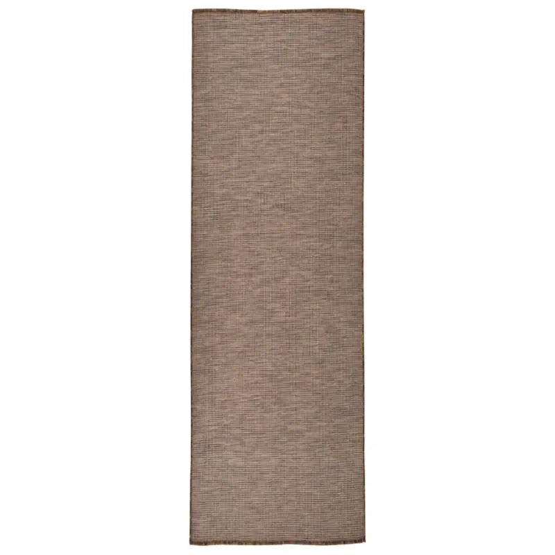 Duurzame buitenvloerkleden voor een beschermendemat in je tuin - Bruin / 80 x 250 cm - Vloerkleden