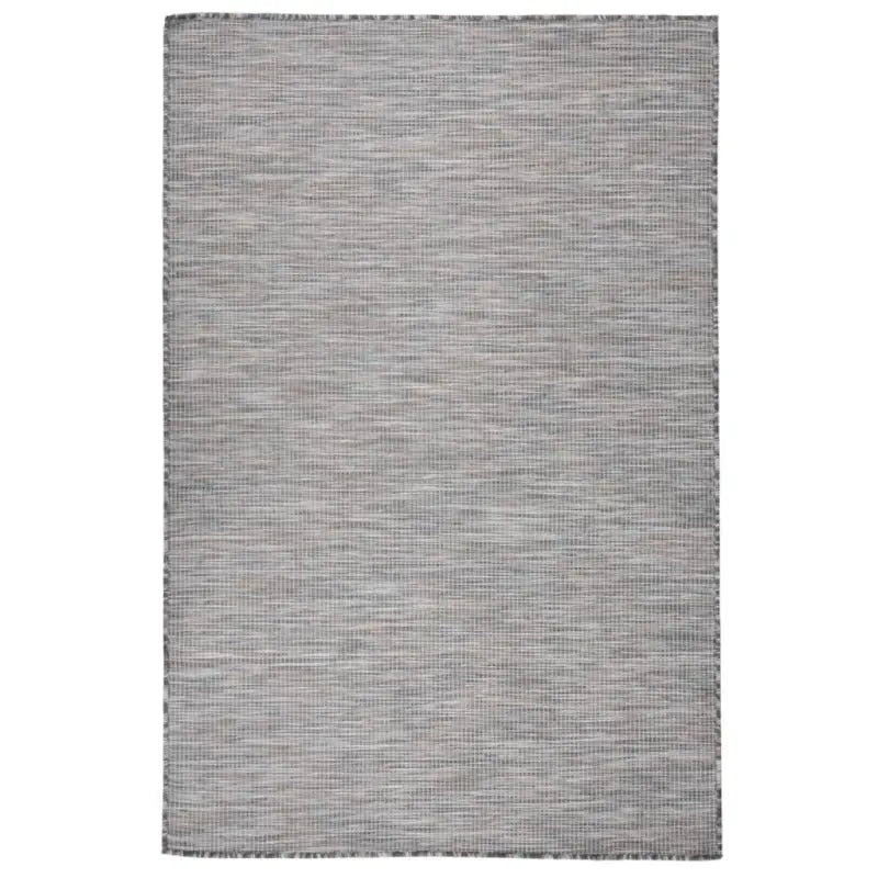 Duurzame buitenvloerkleden voor een beschermendemat in je tuin - Bruin en blauw / 120 x 170 cm - Vloerkleden
