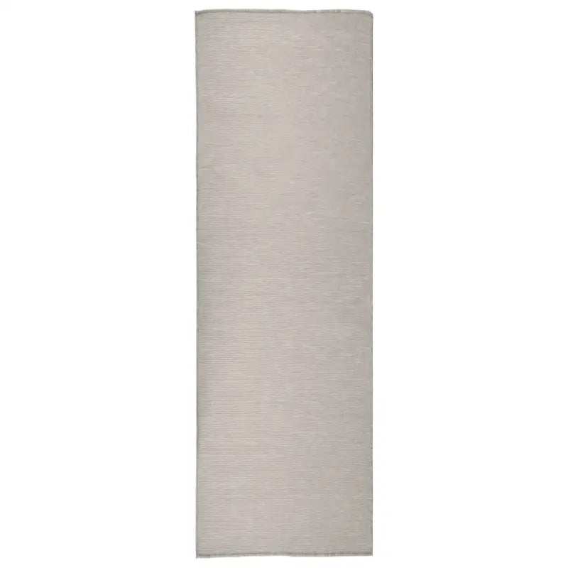 Duurzame buitenvloerkleden voor een beschermendemat in je tuin - Taupe / 80 x 250 cm - Vloerkleden