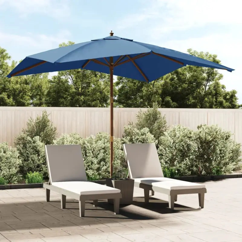 Duurzame parasol met uv-bescherming voor schaduw en bescherming - Blauw / 1 - Parasols en zonneschermen