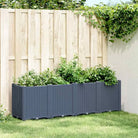 Duurzame plantenbak voor klimplanten op tuin of terras - Blauwgrijs / 160 x 40 x 53 cm / 1 - Bloempotten & plantenbakken