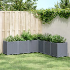 Duurzame plantenbak voor klimplanten op tuin of terras - Blauwgrijs / 160 x 160 x 53 cm / 1 - Bloempotten &
