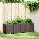 Duurzame plantenbak voor klimplanten op tuin of terras - Bruin / 160 x 40 x 53 cm / 1 - Bloempotten & plantenbakken