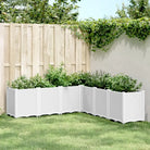 Duurzame plantenbak voor klimplanten op tuin of terras - Wit / 160 x 160 x 53 cm / 1 - Bloempotten & plantenbakken