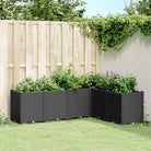 Duurzame plantenbak voor klimplanten op tuin of terras - Zwart / 160 x 120 x 53 cm / 1 - Bloempotten & plantenbakken