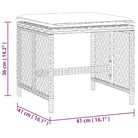 Duurzame poly rattan tuinkrukken voor een comfortabele zitervaring - Tuinpoefs